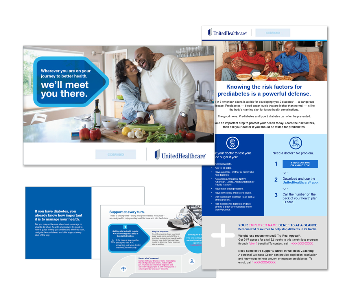 Diabetes campaign mailer and email